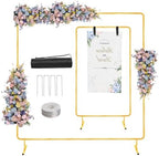 WellSign 6.6FTx6.6FT Wedding Balloon Arch Backdrop Stand Adjustable by WellSign