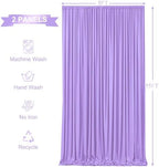 10ft x 15ft Lavender Wrinkle Free Backdrop Curtains for Wedding Party Lilac Backdrops Curtain Drapes Fabric Decorations Photo Back Drop Cloth for Baby Shower Photography Stage Reception - Image 6