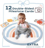 Little Dove Baby Play Gym Mat, Tummy Time Activity Mat with 7 Detachable Toys and 12 Milestone Cards for Stage-Based Sensory and Motor Skill Development, Washable Play Mats for Infant, Blue - Image 5