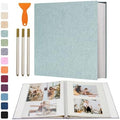 Vienrose Large Self Adhesive Scrapbook 120 Pages 13 x 12.6 in Turquoise by Vienrose