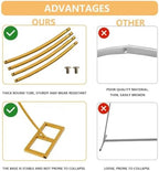 Round Backdrop Stand, 8FT Balloon Arch Stand, Gold Circle Arch for Party - Image 5