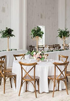 Showgeous 10 Pack White Round Tablecloth 90 Inch - Image 3