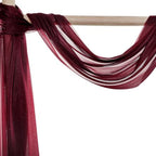 Pack of 25 Yard Chiffon Drapery Fabric, 60" Wide, Multiuse - Burgundy - Image 6