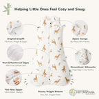 Momcozy Sleep Sack for Baby 6–12 Months, 1.5 TOG Baby Wearable Blanket - Image 2