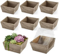 Dandat 8 Set 8 Inch Wooden Flower Box Rustic Table Centerpieces,Brown by Dandat