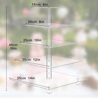 Cupcake Stand,5 Tier Large Cupcake Holder, Square Cupcake Tower Tree, Clear Cupcake Stand, Dessert Pastry Display Stand for Wedding, Party, Birthday - Image 4
