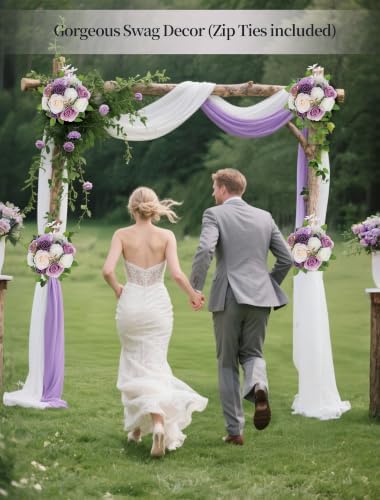 BLOSMON Artificial Flowers Ball Wedding Centerpieces 10 Pcs Lilac Rose Artificial Flower Center Pieces Decoration for Table Silk Kissing Ball Faux Floral Bouquet Arrangements for Home Party DIY Decor - Image 4