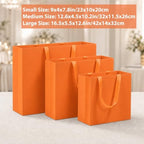 Catlovecorn 20 Pack Large Orange Gift Bags, 16.5 x 5.5 x 12.6 In - Image 7