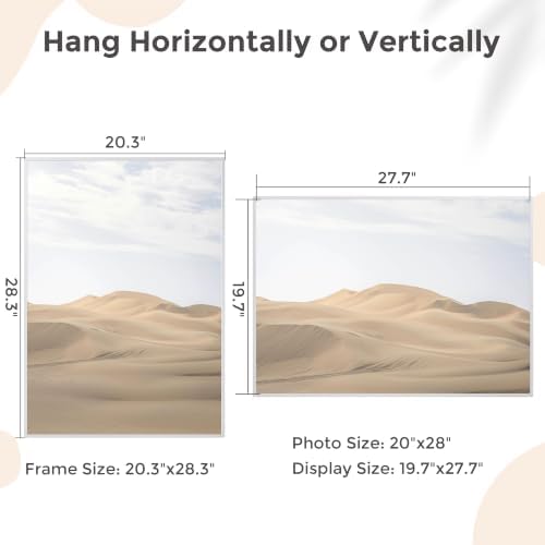 20x28 Metal Picture Frame, Aluminum Poster Frame with Real Glass, Silver - Image 2