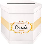 ROSEGLD White Card Box, Card Receiving Box with Ribbon 14x12x12 Inches by ROSEGLD