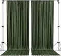 AK TRADING CO. 10 feet x 8 feet IFR Polyester Backdrop Drapes Curtains Panels with Rod Pockets - Wedding Ceremony Party Home Window Decorations - Olive Green by Fabrics%7CEventDecor%7CCrafts%7CUpholsteryFoam
