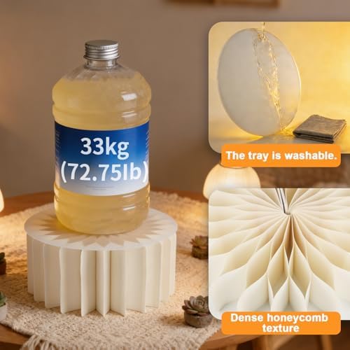 6 Pack Beige Foldable Paper Buffet Risers - Display Stands with Acrylic Top - Image 4