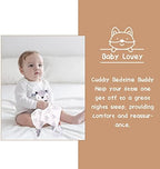 iAOVUEBY Baby Shower Gifts, Baby Gifts for Girls Boys, Unique Baby Gifts Basket Essentials Stuffs - Baby Lovey Blanket Newborn Bibs Socks Wooden Rattle & Greeting Card, Newborn Baby Gift Set - Image 3