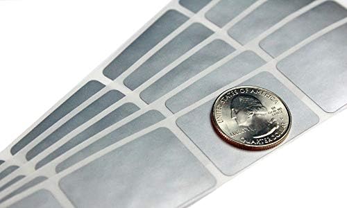 My Scratch Offs 1.5 x 1 in Silver Rectangle Scratch-Off Stickers, 1000 Pack by MyScratchOffs