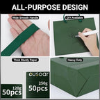 EUSOAR Small Paper Bags, 50pcs 8.6"x3.9"x7 Gift Wrap Bags with Handles Bulk, Retail Shopping Wrapping Paper Bags for Business, Craft Grocery, Wedding Birthday Christmas Party Thank You Treat Favor - Image 3