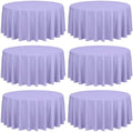 Showgeous 90 Inch Lavender Round Tablecloths, Polyester Table Covers by Showgeous
