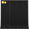 10ft x 15ft Black Wrinkle Free Backdrop Curtains for Wedding Party Backdrops Curtain Drapes Fabric Decorations Photo Back Drop Cloth for Baby Shower Photography Stage Reception by Tao-GePartyDecorations