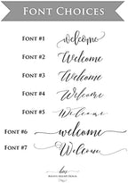 Personalized Light Blue Floral Wedding Welcome Sign, Customized Rehearsal Dinner Couples Shower Anniversary Party Welcome Poster Board Canvas - Image 6