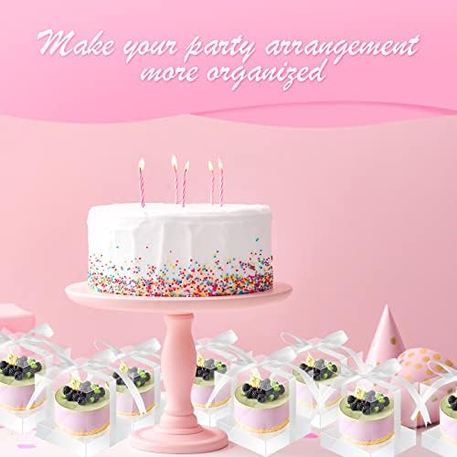 Thenshop 50 Pcs Clear Cupcake Boxes Individual 3.5 Inch, White - Image 6