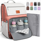 PILLANI Baby Diaper Bag Backpack - Toddler Backpack - Baby Bag for Girls & Boys, Large Waterproof Diaper Backpack - Diaper Bags with Changing Pad, Best Baby Shower Gifts - Stylish Pink Cute Diaper Bag by Pillani