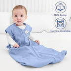 Yoofoss Baby Sleep Sack 6-12 Month 0.5TOG 100% Organic Cotton 2-Way Zipper - Image 2