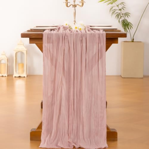 15 Pack Cheesecloth Table Runner Fall Boho Gauze Wedding Party Home Decor - Image 4