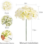 Auihiay 404Pcs Hydrangea Artificial Flowers, Silk Artificial Flowers - Image 2