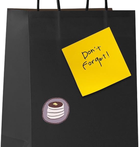 COGLARING 100Pcs Black Gift Bags with Handles - 11x5.9x11 Inch Kraft Paper Bags for Parties, Shopping, Grocery & Takeout - Bulk Black Paper Gift Bags - Image 6