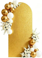 6FT Arch Backdrop with Stand, Foam Board Wedding Birthday Party, Gold by Ruxion