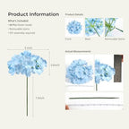Auihiay 64Pcs Hydrangea Artificial Flowers Bulk, Faux Hydrangea Flowers - Image 3
