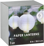 Ashland 8" White Paper Lantern Set - Image 5