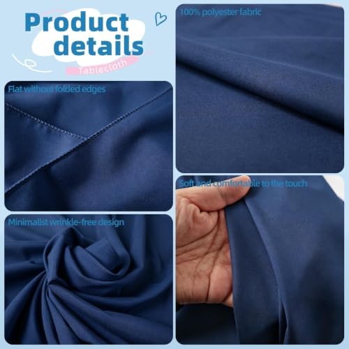 DRESSMAKER 10 Pack Blue Table Cloth Rectangle 60X102 Inch Fit 6FT Table - Image 5