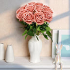 48 PCS Dusty Roses Artificial Flowers, Silk - Image 3