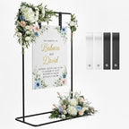 Wedding Welcome Sign Stand, Black Easel by EverythingBeginswithNothing