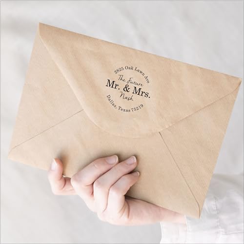 Personalized Self Inking Return Address Stamp, Future Mr and Mrs - Image 3