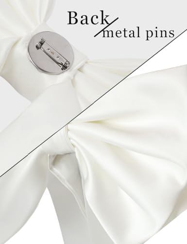 Detachable Coquette Satin Big Bow for Dress Cute Decor Bowknot - Image 5