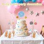 50Pcs Popping Bottle Openers Baby Shower Party Favors for Guests, Silver Bottle Opener Return Gift and Souvenirs with Organza Bags Thank You Cards for Theme Decoration Supplies（Silver） - Image 5