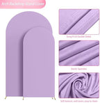 Wokceer Arch Backdrop Cover 7.2FT, 6FT Lavender Arch Covers Stretchy - Image 5