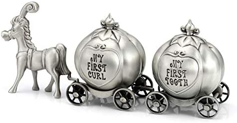 Silver Tooth Holder My First Tooth and Curl Keepsake Box Set for Child Kids by Mogoko
