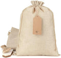 10x14” Burlap Bags, 30Pcs Gift Sacks- With Tags & Strings by Tapleap