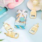 24 Baby Bottle Opener Baby Shower Favorites, Gifts, Decorations, or Souvenir Guest Gift Boxes, Poppin Designed for Boys (24 Pack Blue) - Image 4