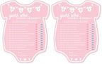 Party Hearty Baby Shower Games, Guess Who Mommy or Daddy - Pink Onesie (Pack of 2) by PartyHearty