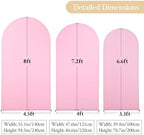 Pink and Purple Arch Cover 6.6FT 7.2FT 8FT Party Party Arch Covers Stretchy Backdrop Set of 3 - Image 5