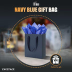 YACEYACE Blue Gift Bags 20Pack, Navy Blue Gift Bags with Tissue Paper - Image 3