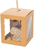 Dulcet Delights Candy Caramel Apple Boxes - For Caramel Apples, Candy Apples, Cookies and Chocolate - Gift Boxes for wedding, party, Baby Shower - Set of 25 - Brown by DulcetDelights
