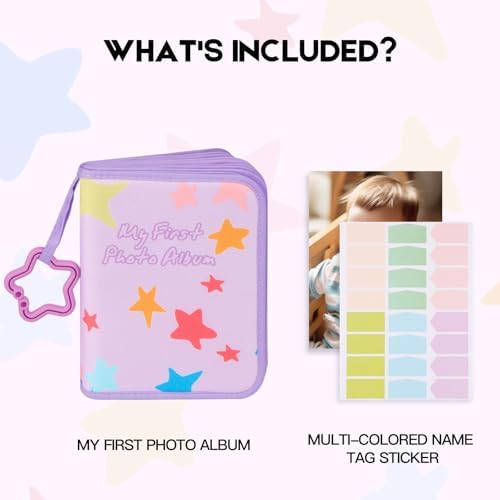 2Pack Baby's My First Photo Album for Baby Holds 21 4x6 Photos, Baby Photo Album Soft Cloth Family Book, My First Family Album for 4x6 Baby Shower Kids Toddlers Family Pictures, Toddler Photo Album - Image 2