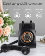 Audio Guest Book Wedding Phone, Retro Audio Guestbook (Black) - Image 3