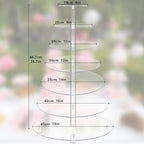 Large Cupcake Stand, 7 Tier Cupcake Tower Tree, Round Cupcake Display Stand, Tiered Cupcake Holder for Party,Clear Dessert Stand for Wedding - Image 4