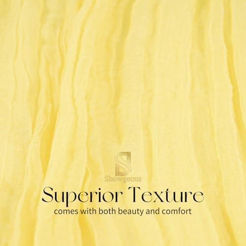 30 Pack Light Yellow Cheesecloth Table Runner 17x108 Inches Boho Home Decor - Image 4