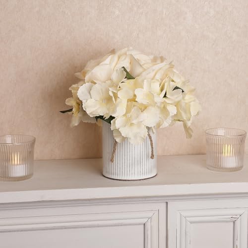 Champagne Flower Table Centerpieces - Set of 6 - Image 6